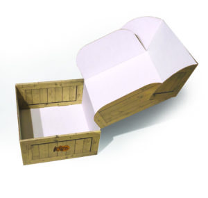 package design of open cracker barrel box